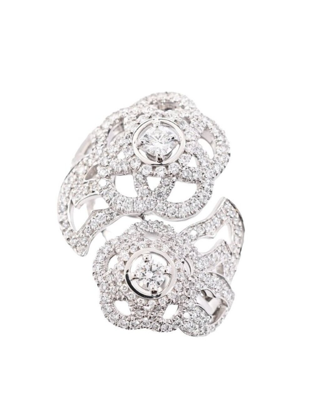 Chanel Ring Camellia White Gold